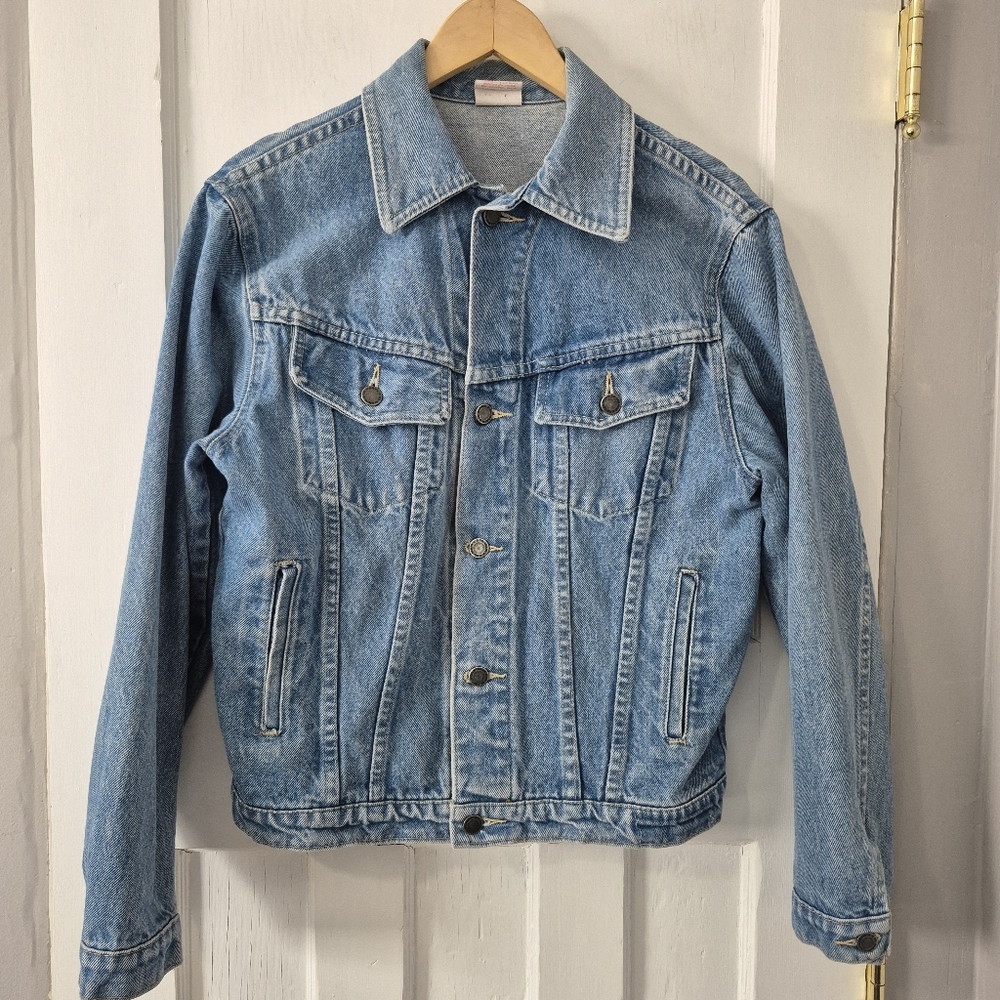 Vintage Y2K Maryk & Co Classic Blue Denim Trucker Jacket Sz M
